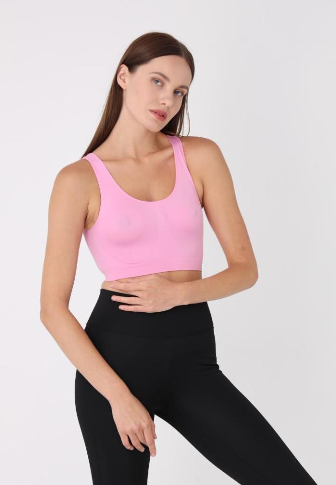 Bustieră Lejeră cu Bretele Late – Fără Push-up,Culoare Roz,Engros